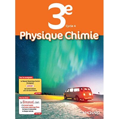 Collectif Physique Chimie 3e, Cycle 4 : Bimanuel : Programme 2016 - Publicité Collectif Physique Chimie 3e, Cycle 4 : Bimanuel : Programme 2016 - Publicité