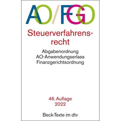 Abgabenordnung Finanzgerichtsordnung Ao Fgo: Mit Finanzgerichtsordnung Und Nebengesetzen - Rechtsstand: 1. März 2022 (Beck-Texte Im Dtv) - Publicité Abgabenordnung Finanzgerichtsordnung Ao Fgo: Mit Finanzgerichtsordnung Und Nebengesetzen - Rechtsstand: 1. März 2022 (Beck-Texte Im Dtv) - Publicité