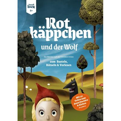 bendibux Rotkäppchen & Der Wolf: Grimms Märchen Zum Basteln, Rätseln Und Vorlesen. Mit 50 Teilen Zum Ausschneiden & Kleben. Beschäftigung Für Kinder Ab 5 Jahren - Publicité bendibux Rotkäppchen & Der Wolf: Grimms Märchen Zum Basteln, Rätseln Und Vorlesen. Mit 50 Teilen Zum Ausschneiden & Kleben. Beschäftigung Für Kinder Ab 5 Jahren - Publicité