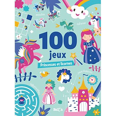 Ballon 100 Jeux : Princesses Et Licornes - Publicité Ballon 100 Jeux : Princesses Et Licornes - Publicité