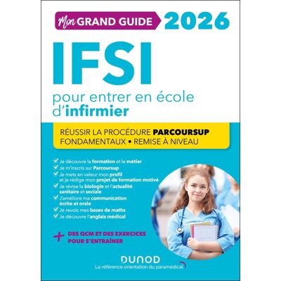 Donno, Fabrice de Mon Grand Guide Ifsi 2026 Pour Entrer En École D'Infirmier : Réussir La Procédure Parcoursup, Fondamentaux, Remise À Niveau - Publicité Donno, Fabrice de Mon Grand Guide Ifsi 2026 Pour Entrer En École D'Infirmier : Réussir La Procédure Parcoursup, Fondamentaux, Remise À Niveau - Publicité