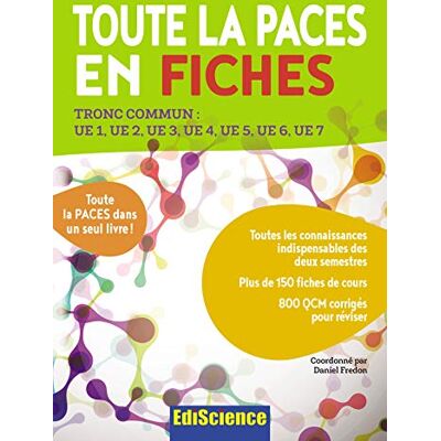 Collectif Toute La Paces En Fiches : Tronc Commun : Ue1, Ue2, Ue3, Ue4, Ue5, Ue6, Ue7 - Publicité Collectif Toute La Paces En Fiches : Tronc Commun : Ue1, Ue2, Ue3, Ue4, Ue5, Ue6, Ue7 - Publicité