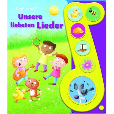 Phoenix International Publications (pikids) Unsere Liebsten Lieder - Liederbuch Mit Sound - Pappbilderbuch Mit 6 Melodien - Publicité Phoenix International Publications (pikids) Unsere Liebsten Lieder - Liederbuch Mit Sound - Pappbilderbuch Mit 6 Melodien - Publicité