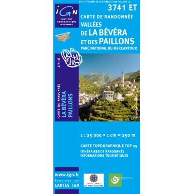 Vallées De La Bévéra Et Des Paillons 1 : 25 000: Parc National Du Mercantour (Ign Map) - Publicité Vallées De La Bévéra Et Des Paillons 1 : 25 000: Parc National Du Mercantour (Ign Map) - Publicité