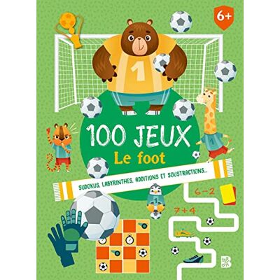 Ballon 100 Jeux : Le Foot : Sudokus, Labyrinthes, Additions Et Soustractions... Publicité Ballon 100 Jeux : Le Foot : Sudokus, Labyrinthes, Additions Et Soustractions... Publicité