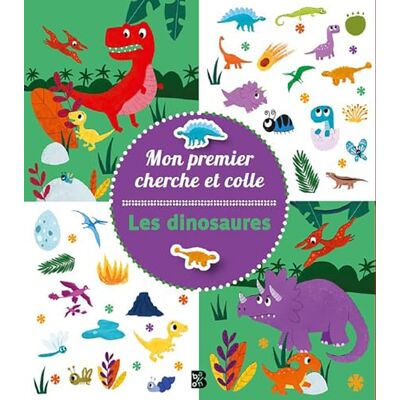 Mon Premier Cherche Et Colle : Les Dinosaures - Publicité Mon Premier Cherche Et Colle : Les Dinosaures - Publicité