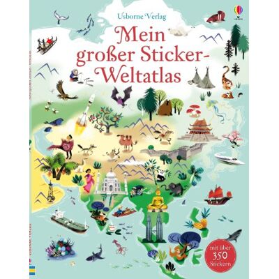 Sam Baer Mein Großer Sticker-Weltatlas - Publicité Sam Baer Mein Großer Sticker-Weltatlas - Publicité