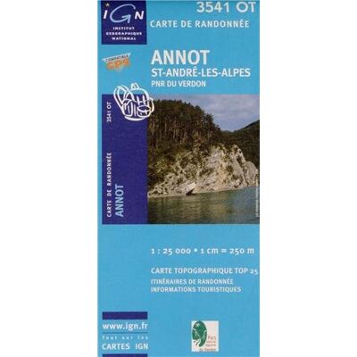 Annot 1 : 25 000 (Ign Map) - Publicité Annot 1 : 25 000 (Ign Map) - Publicité