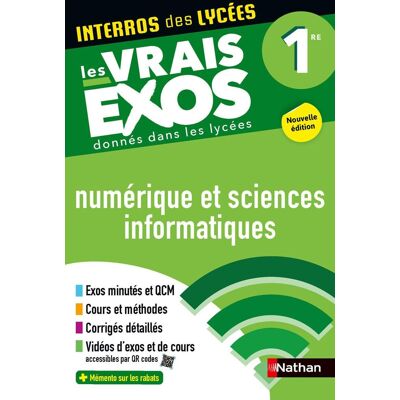 Stéphane Pasquet Numérique Et Sciences Informatiques 1re : Les Vrais Exos Donnés Dans Les Lycées - Publicité Stéphane Pasquet Numérique Et Sciences Informatiques 1re : Les Vrais Exos Donnés Dans Les Lycées - Publicité