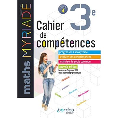 Collectif Maths 3e, Cycle 4 : Cahier De Compétences : Conforme Au Programme 2018 Et Aux Repères De Progression 2019 - Publicité Collectif Maths 3e, Cycle 4 : Cahier De Compétences : Conforme Au Programme 2018 Et Aux Repères De Progression 2019 - Publicité