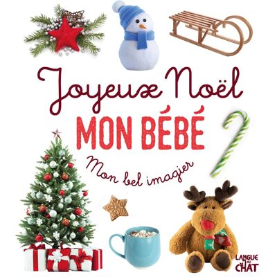 Langue au chat Joyeux Noël Mon Bébé - Publicité Langue au chat Joyeux Noël Mon Bébé - Publicité