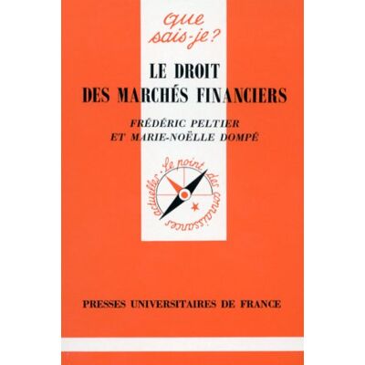 Frédéric Peltier Le Droit Des Marchés Financiers - Publicité Frédéric Peltier Le Droit Des Marchés Financiers - Publicité