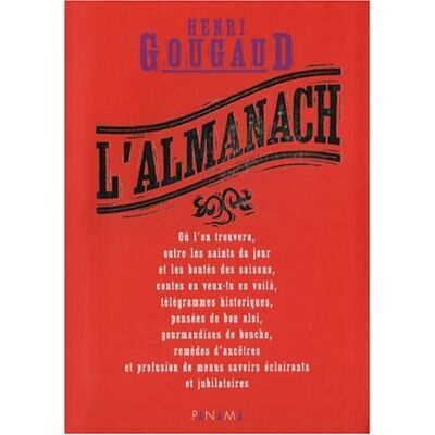 Henri Gougaud L'Almanach - Publicité Henri Gougaud L'Almanach - Publicité