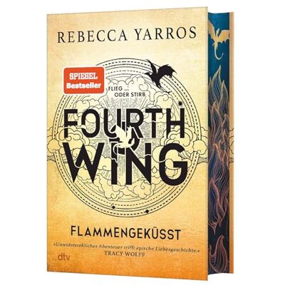 Rebecca Yarros Fourth Wing – Flammengeküsst: Deluxe-Ausgabe Mit Atemberaubendem Farbschnitt. Roman »unwiderstehliches Abenteuer Trifft Epische Liebesgeschichte!« Tracy Wolff (Flammengeküsst-Reihe, Band 1) - Publicité Rebecca Yarros Fourth Wing – Flammengeküsst: Deluxe-Ausgabe Mit Atemberaubendem Farbschnitt. Roman »unwiderstehliches Abenteuer Trifft Epische Liebesgeschichte!« Tracy Wolff (Flammengeküsst-Reihe, Band 1) - Publicité