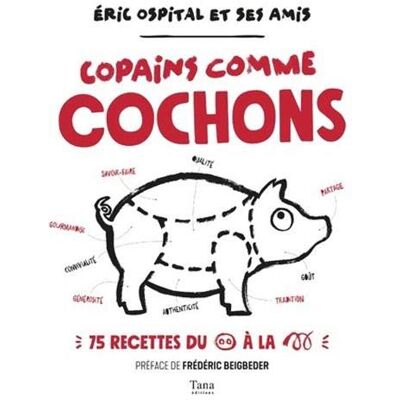 Collectif Copains Comme Cochons : 75 Recettes Du Groin À La Queue - Publicité Collectif Copains Comme Cochons : 75 Recettes Du Groin À La Queue - Publicité