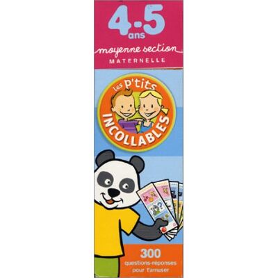 Play Bac La Moyenne Section Maternelle En 300 Questions-Réponses : 4-5 Ans (P'Tits Incollables) - Publicité Play Bac La Moyenne Section Maternelle En 300 Questions-Réponses : 4-5 Ans (P'Tits Incollables) - Publicité