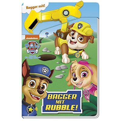 Panini Paw Patrol: Bagger Mit Rubble!: Pappbilderbuch Mit Beweglicher Baggerschaufel Aus Kunststoff Mit Einrastfunktion - Publicité Panini Paw Patrol: Bagger Mit Rubble!: Pappbilderbuch Mit Beweglicher Baggerschaufel Aus Kunststoff Mit Einrastfunktion - Publicité