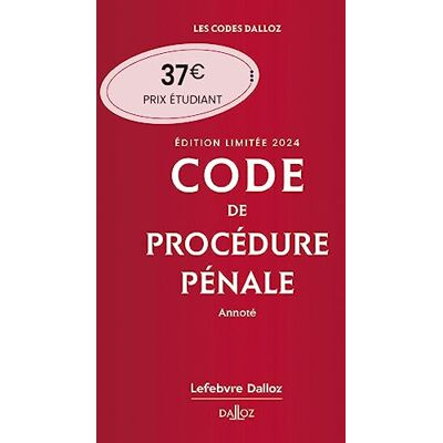 Collectif Code De Procédure Pénale 2024, Annoté - Publicité Collectif Code De Procédure Pénale 2024, Annoté - Publicité