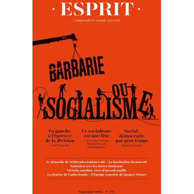 Michaël Fœssel Esprit, N° 525. Barbarie Ou Socialisme - Publicité Michaël Fœssel Esprit, N° 525. Barbarie Ou Socialisme - Publicité