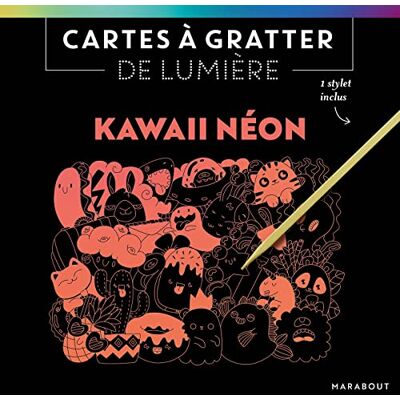 Marabout Cartes À Gratter De Lumière : Kawaii Néon - Publicité Marabout Cartes À Gratter De Lumière : Kawaii Néon - Publicité