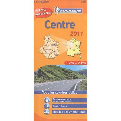 Centre 17518 Carte Michelin Kaart 2011 (Kaarten/cartes Michelin) - Publicité Centre 17518 Carte Michelin Kaart 2011 (Kaarten/cartes Michelin) - Publicité