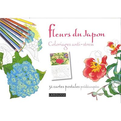 Hôitsu Sakai Fleurs Du Japon : 32 Cartes Postales Prédécoupées - Publicité Hôitsu Sakai Fleurs Du Japon : 32 Cartes Postales Prédécoupées - Publicité