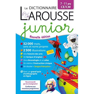Le Dictionnaire Larousse Junior, 7-11 Ans, Ce-Cm - Publicité Le Dictionnaire Larousse Junior, 7-11 Ans, Ce-Cm - Publicité