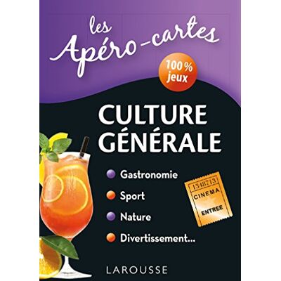 Larousse Les Apéro-Cartes Culture Générale - Publicité Larousse Les Apéro-Cartes Culture Générale - Publicité