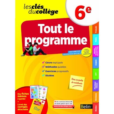 Collectif Tout Le Programme 6e : Conforme Aux Programmes Officiels - Publicité Collectif Tout Le Programme 6e : Conforme Aux Programmes Officiels - Publicité
