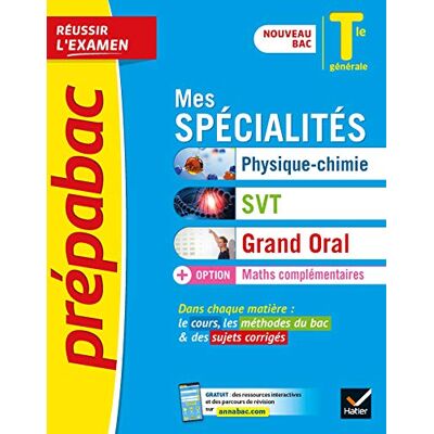 Collectif Mes Spécialités Physique Chimie, Svt, Grand Oral + Option Maths Complémentaires Terminale Générale : Nouveau Bac - Publicité Collectif Mes Spécialités Physique Chimie, Svt, Grand Oral + Option Maths Complémentaires Terminale Générale : Nouveau Bac - Publicité