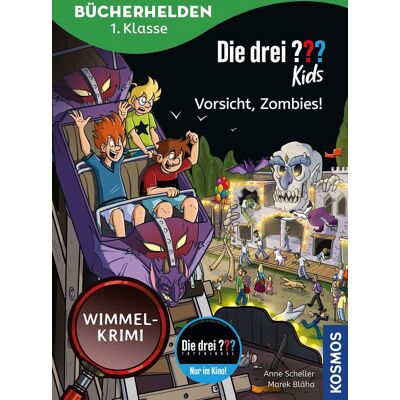 Anne Scheller Die Drei ??? Kids, Bücherhelden 1. Klasse, Vorsicht, Zombies!: Wimmel-Krimi - Leicht Lesen Lernen Ab 6 Jahren - Mit Tollen Wimmelseiten - Ermittle Gemeinsam Mit Justus, Peter Und Bob Und Löse Den Fall - Publicité Anne Scheller Die Drei ??? Kids, Bücherhelden 1. Klasse, Vorsicht, Zombies!: Wimmel-Krimi - Leicht Lesen Lernen Ab 6 Jahren - Mit Tollen Wimmelseiten - Ermittle Gemeinsam Mit Justus, Peter Und Bob Und Löse Den Fall - Publicité