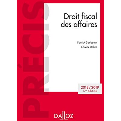Droit Fiscal Des Affaires : 2018-2019 - Publicité Droit Fiscal Des Affaires : 2018-2019 - Publicité
