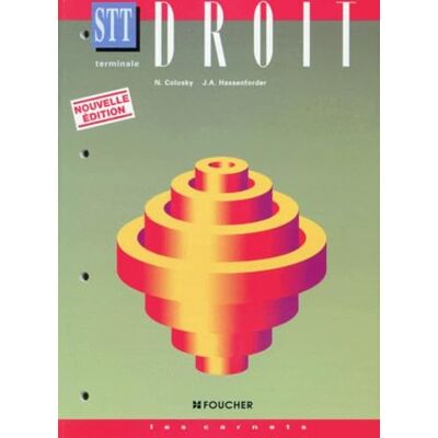 Nadine Colosky Droit Terminale Stt. Edition 1996 - Publicité Nadine Colosky Droit Terminale Stt. Edition 1996 - Publicité