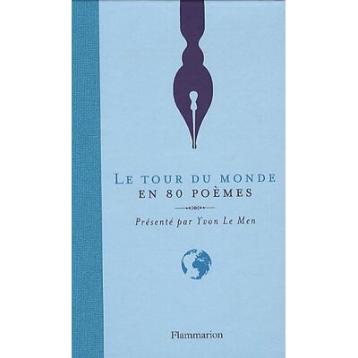 Yvon Le Men Le Tour Du Monde En 80 Poèmes - Publicité Yvon Le Men Le Tour Du Monde En 80 Poèmes - Publicité