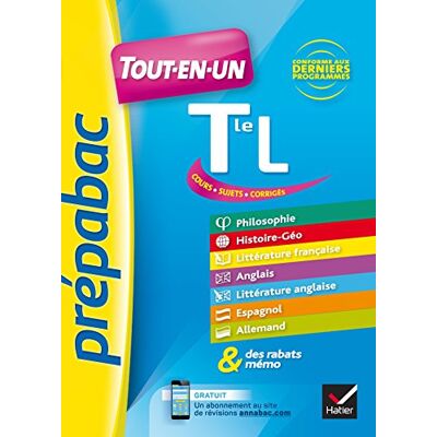Collectif Tout-En-Un Terminale L : Cours, Sujets, Corrigés : Conforme Aux Derniers Programmes - Publicité Collectif Tout-En-Un Terminale L : Cours, Sujets, Corrigés : Conforme Aux Derniers Programmes - Publicité