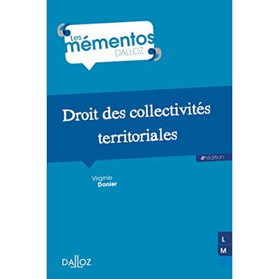 Virginie Donier Droit Des Collectivités Territoriales - Publicité Virginie Donier Droit Des Collectivités Territoriales - Publicité