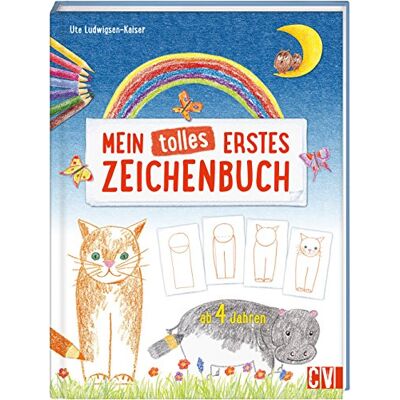 Ute Ludwigsen-Kaiser Mein Tolles Erstes Zeichenbuch: Ab 4 Jahren - Publicité Ute Ludwigsen-Kaiser Mein Tolles Erstes Zeichenbuch: Ab 4 Jahren - Publicité