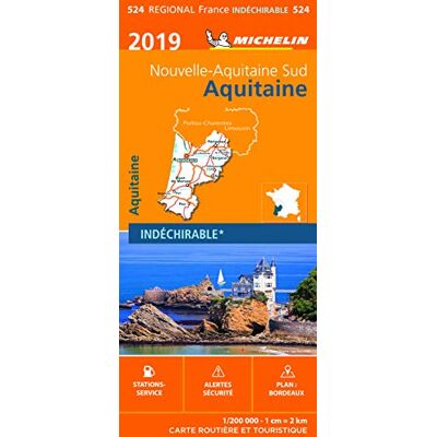 Carte Aquitaine Michelin 2019 - Publicité Carte Aquitaine Michelin 2019 - Publicité