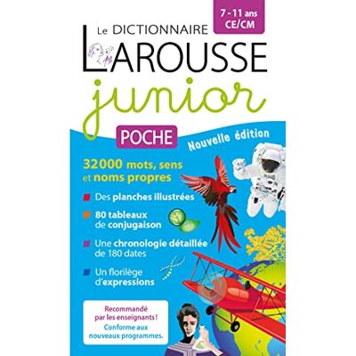 Dictionnaire Larousse Junior Poche, 7-11 Ans, Ce-Cm - Publicité Dictionnaire Larousse Junior Poche, 7-11 Ans, Ce-Cm - Publicité