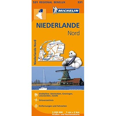 Michelin Niederlande Nord: Straßen- Und Tourismuskarte 1:200.000 (Michelin Regionalkarten) - Publicité Michelin Niederlande Nord: Straßen- Und Tourismuskarte 1:200.000 (Michelin Regionalkarten) - Publicité