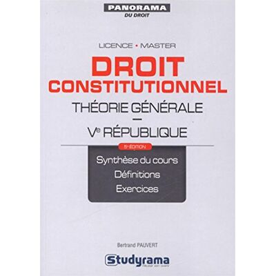 Bertrand Pauvert Droit Constitutionnel : Théorie Générale : Ve République - Publicité Bertrand Pauvert Droit Constitutionnel : Théorie Générale : Ve République - Publicité