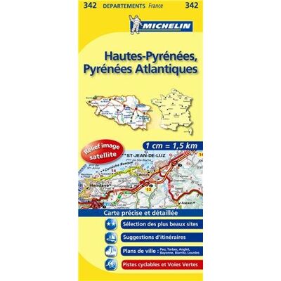Hautes Pyrenees Pyrenees Atlantique (Michelin Kaart - Lokaal Frankrijk (342)) - Publicité Hautes Pyrenees Pyrenees Atlantique (Michelin Kaart - Lokaal Frankrijk (342)) - Publicité