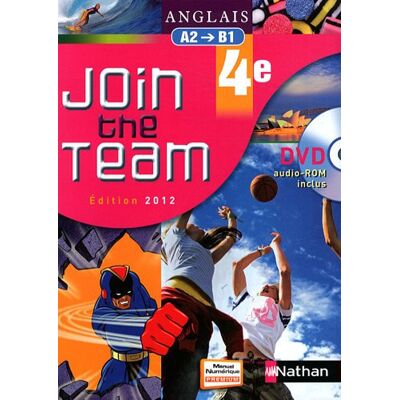 Hélène Adrian Join The Team, Anglais 4e, A2-B1 : Livre De L'Élève : Dvd Audio-Rom Inclus - Publicité Hélène Adrian Join The Team, Anglais 4e, A2-B1 : Livre De L'Élève : Dvd Audio-Rom Inclus - Publicité