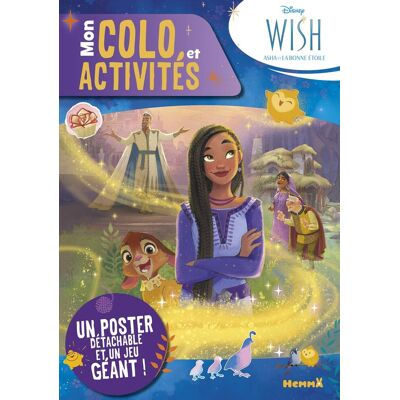 Collectif Disney Wish : Mon Colo Et Activités + Poster : Un Poster Détachable Et Un Jeu Géant ! - Publicité Collectif Disney Wish : Mon Colo Et Activités + Poster : Un Poster Détachable Et Un Jeu Géant ! - Publicité