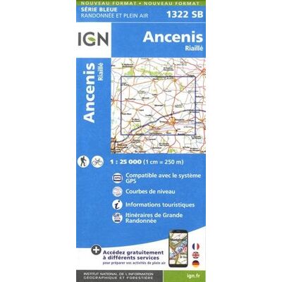 Ign Karte, Serie Bleue Ancenis. Riaillé - Publicité Ign Karte, Serie Bleue Ancenis. Riaillé - Publicité