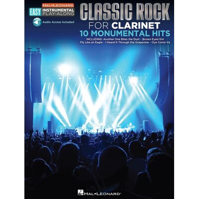Various Easy Instrumental Play-Along: Classic Rock For Clarinet (Hal Leonard Easy Instrumental Play-Along): Clarinet Easy Instrumental Play-Along Book With Online Audio Tracks - Publicité Various Easy Instrumental Play-Along: Classic Rock For Clarinet (Hal Leonard Easy Instrumental Play-Along): Clarinet Easy Instrumental Play-Along Book With Online Audio Tracks - Publicité