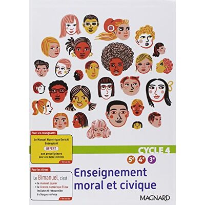 Collectif Enseignement Moral Et Civique Cycle 4, 5e, 4e, 3e : Bimanuel - Publicité Collectif Enseignement Moral Et Civique Cycle 4, 5e, 4e, 3e : Bimanuel - Publicité