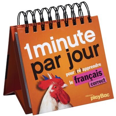 Play Bac 1 Minute Par Jour Pour Ré-Apprendre Le Français Correct - Publicité Play Bac 1 Minute Par Jour Pour Ré-Apprendre Le Français Correct - Publicité