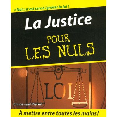 Emmanuel Pierrat La Justice Pour Les Nuls - Publicité Emmanuel Pierrat La Justice Pour Les Nuls - Publicité