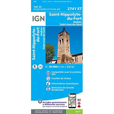 Collectif Saint-Hippolyte-Du-Fort.Anduze Saint-Jean-Du-Gard 1:25 000 - Publicité Collectif Saint-Hippolyte-Du-Fort.Anduze Saint-Jean-Du-Gard 1:25 000 - Publicité